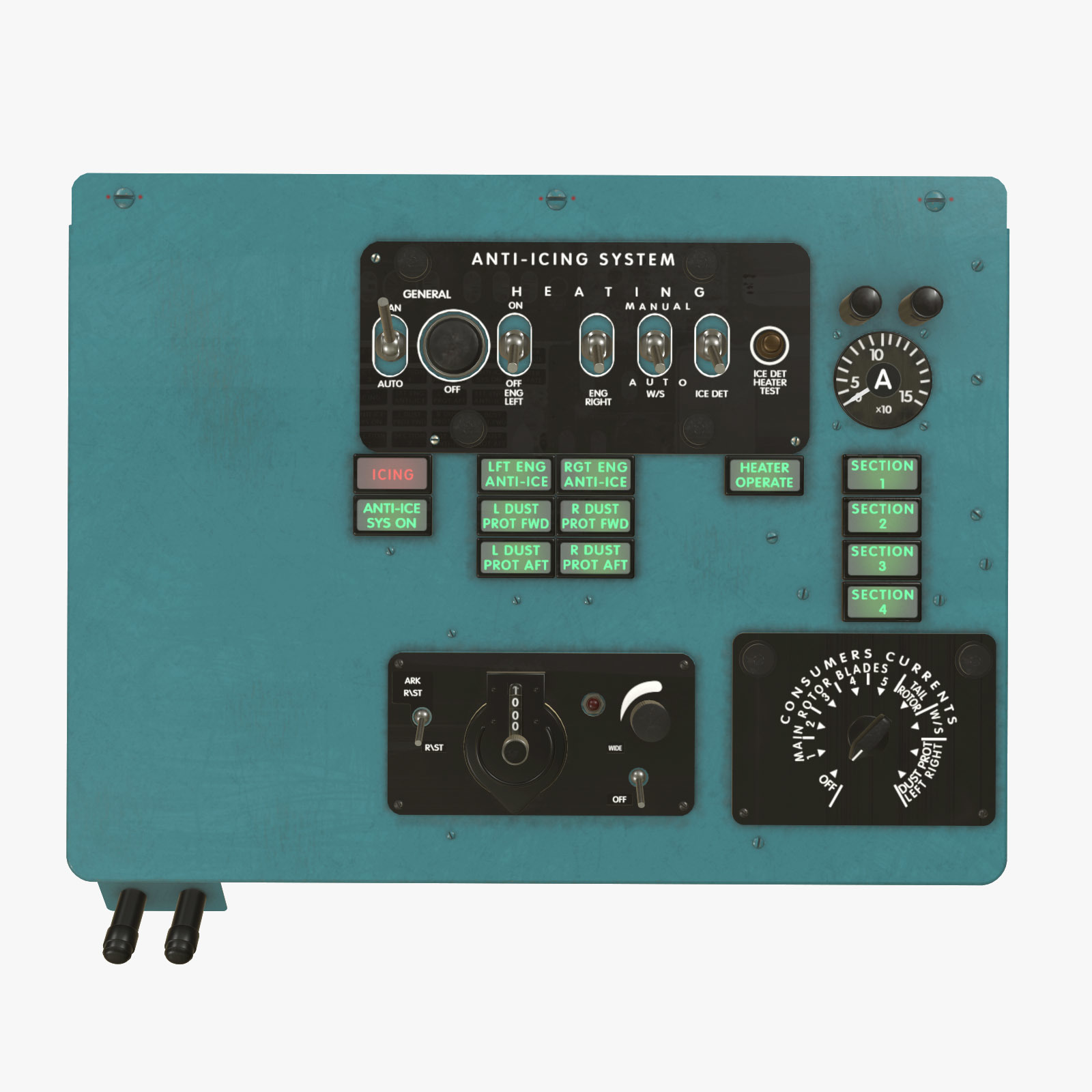 Mi-8MT Mi-17MT Left Overhead Panels Board English - Extended License by N/A