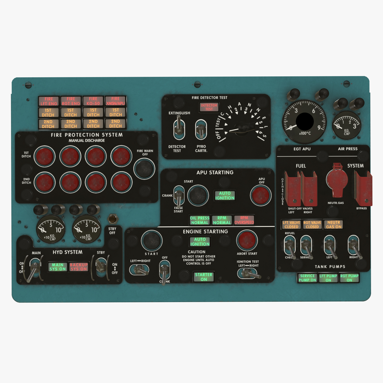 Mi-8MT Mi-17MT Central Overhead Board English - Extended License by N/A