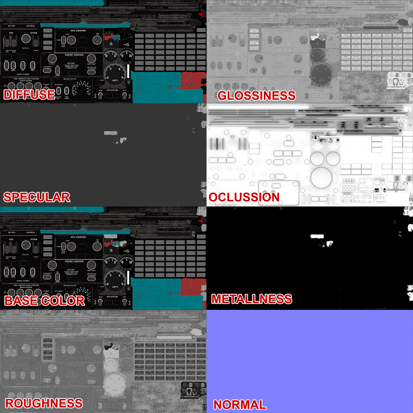 Mi-8MT Mi-17MT Central Overhead Board English - Extended License by N/A