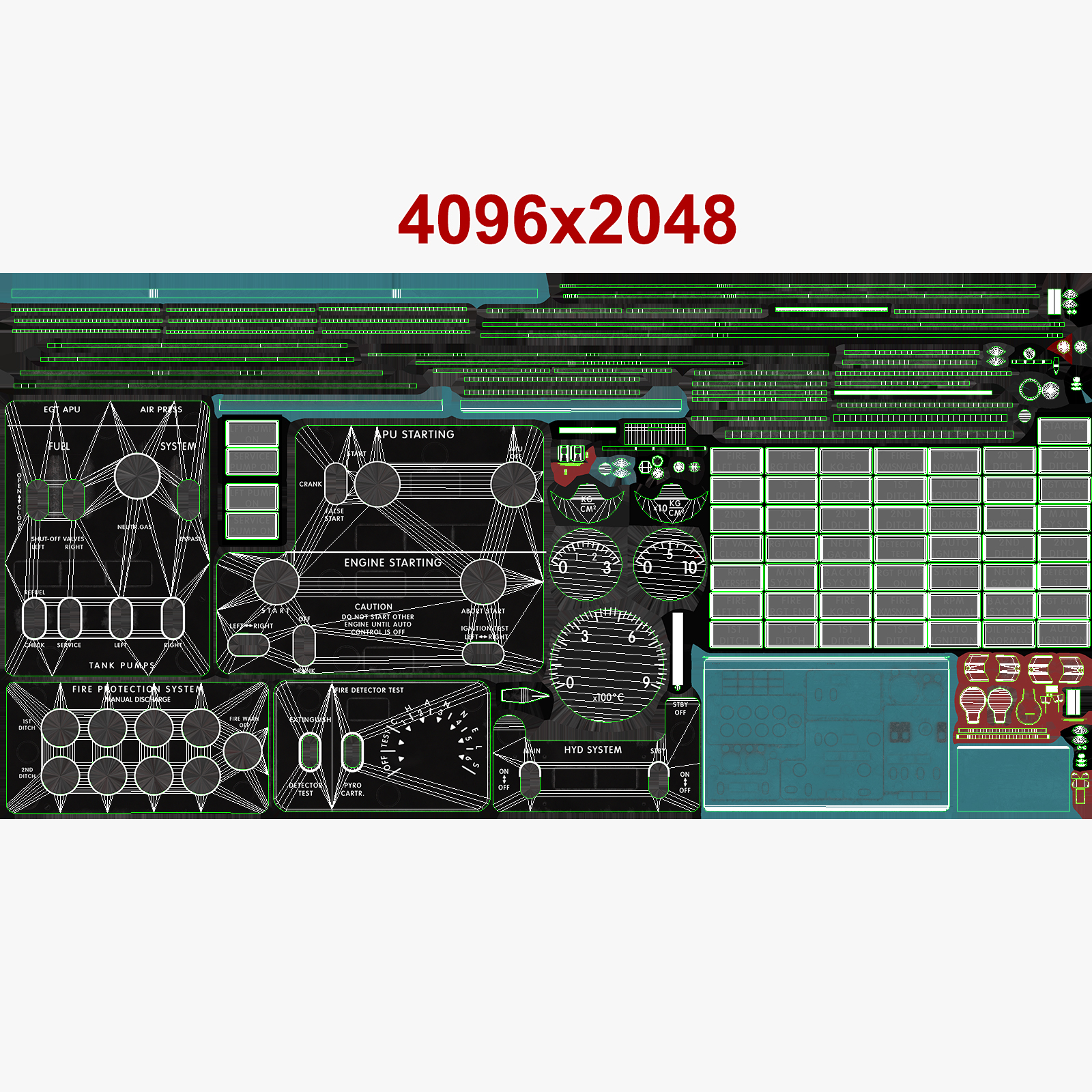 Mi-8MT Mi-17MT Central Overhead Board English - Extended License by N/A