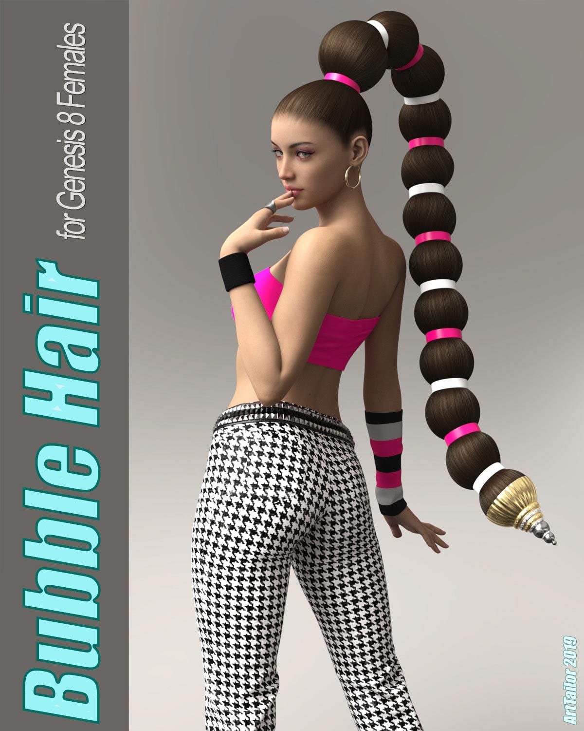 Bubble Hair for Genesis 8 Female by N/A