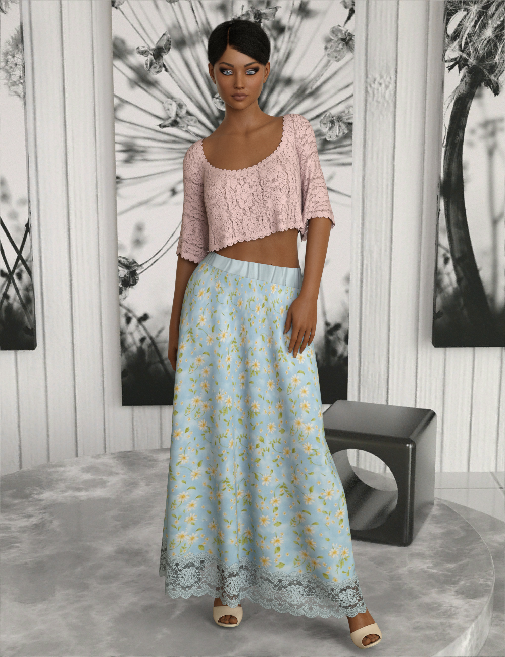 InStyle - dforce - Basics - Maxi Skirt G8F by N/A