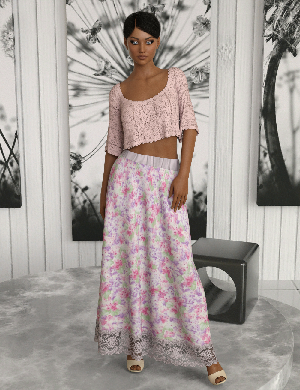 InStyle - dforce - Basics - Maxi Skirt G8F by N/A