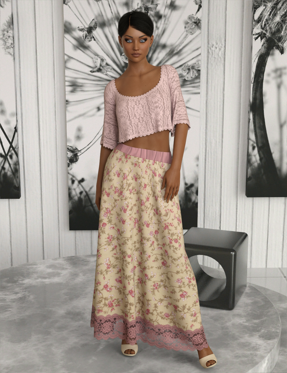 InStyle - dforce - Basics - Maxi Skirt G8F by N/A