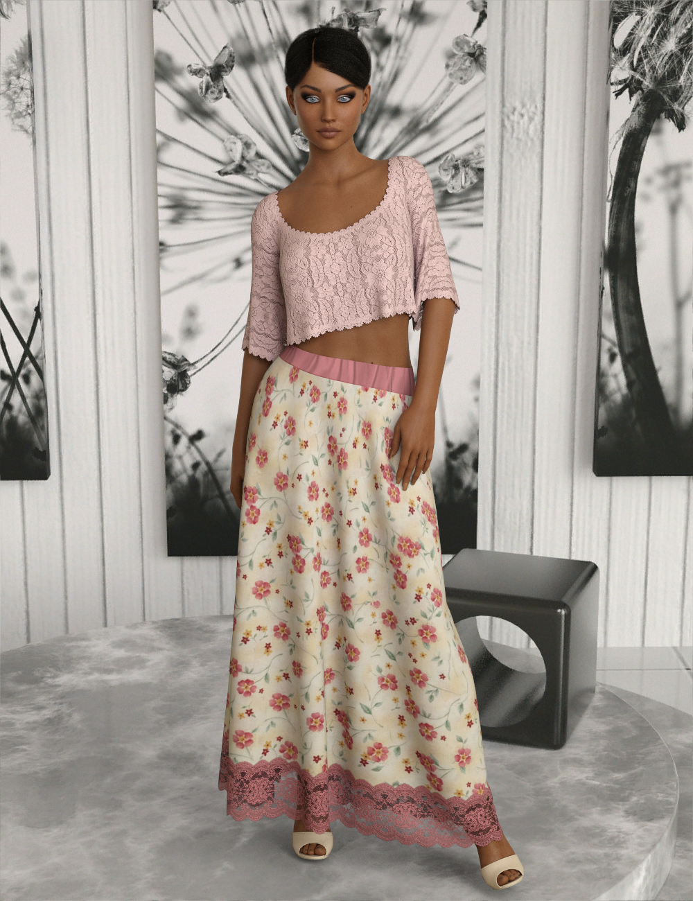 InStyle - dforce - Basics - Maxi Skirt G8F by N/A