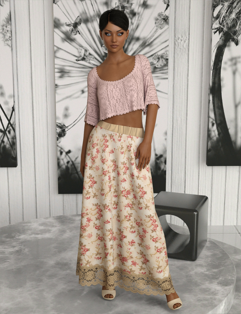 InStyle - dforce - Basics - Maxi Skirt G8F by N/A