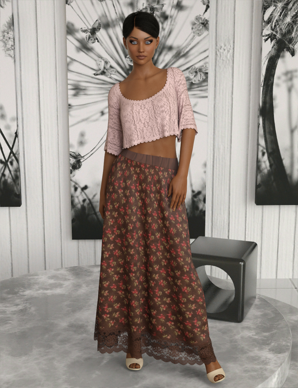 InStyle - dforce - Basics - Maxi Skirt G8F by N/A