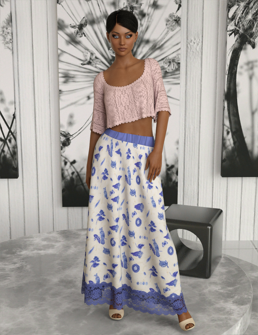 InStyle - dforce - Basics - Maxi Skirt G8F by N/A