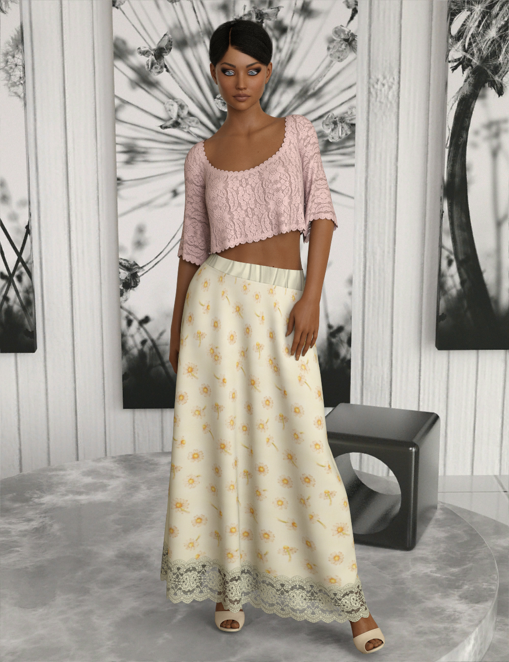 InStyle - dforce - Basics - Maxi Skirt G8F by N/A