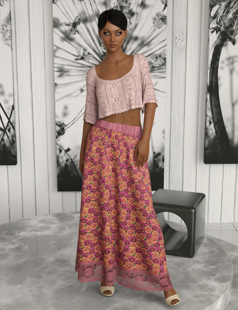 InStyle - dforce - Basics - Maxi Skirt G8F by N/A