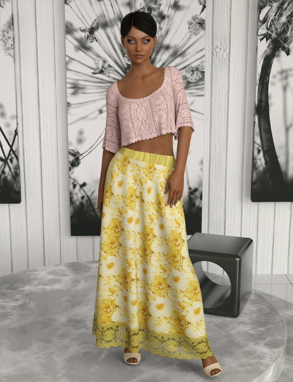 InStyle - dforce - Basics - Maxi Skirt G8F by N/A