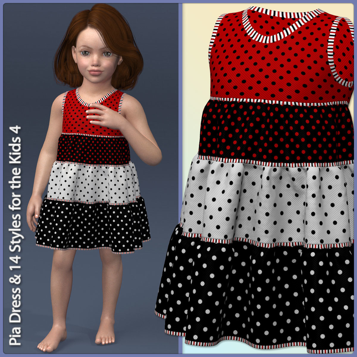 Pia Dress and 14 Styles for the Kids 4 by N/A