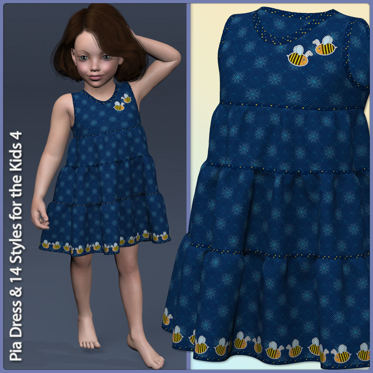Pia Dress and 14 Styles for the Kids 4 by N/A