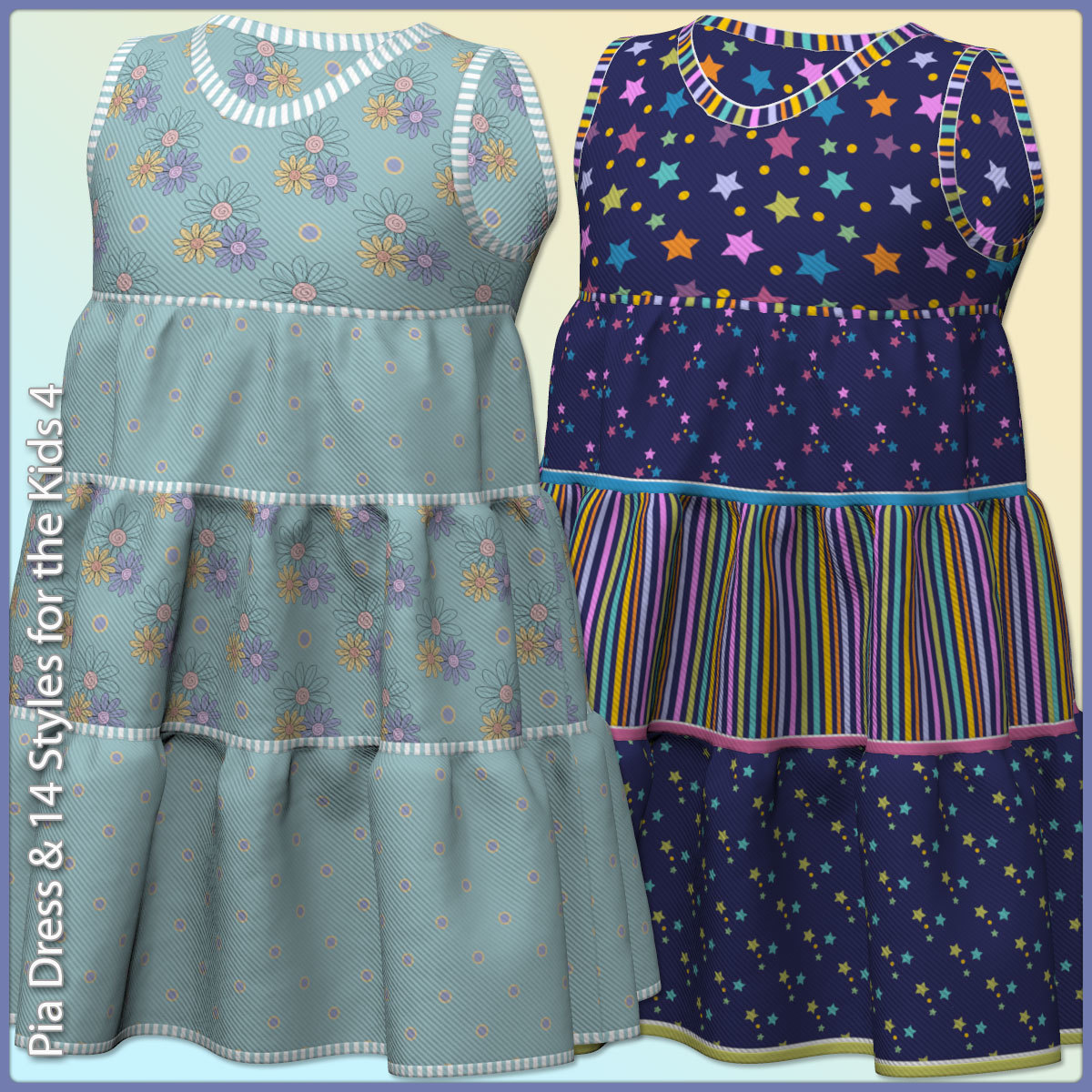 Pia Dress and 14 Styles for the Kids 4 by N/A