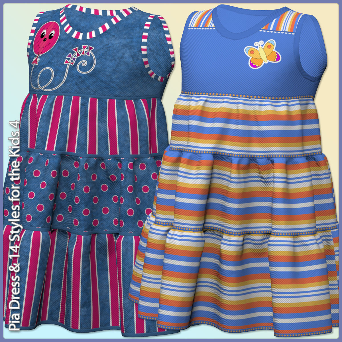 Pia Dress and 14 Styles for the Kids 4 by N/A