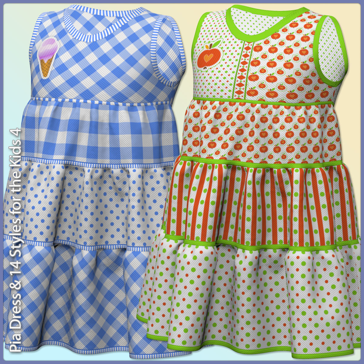 Pia Dress and 14 Styles for the Kids 4 by N/A