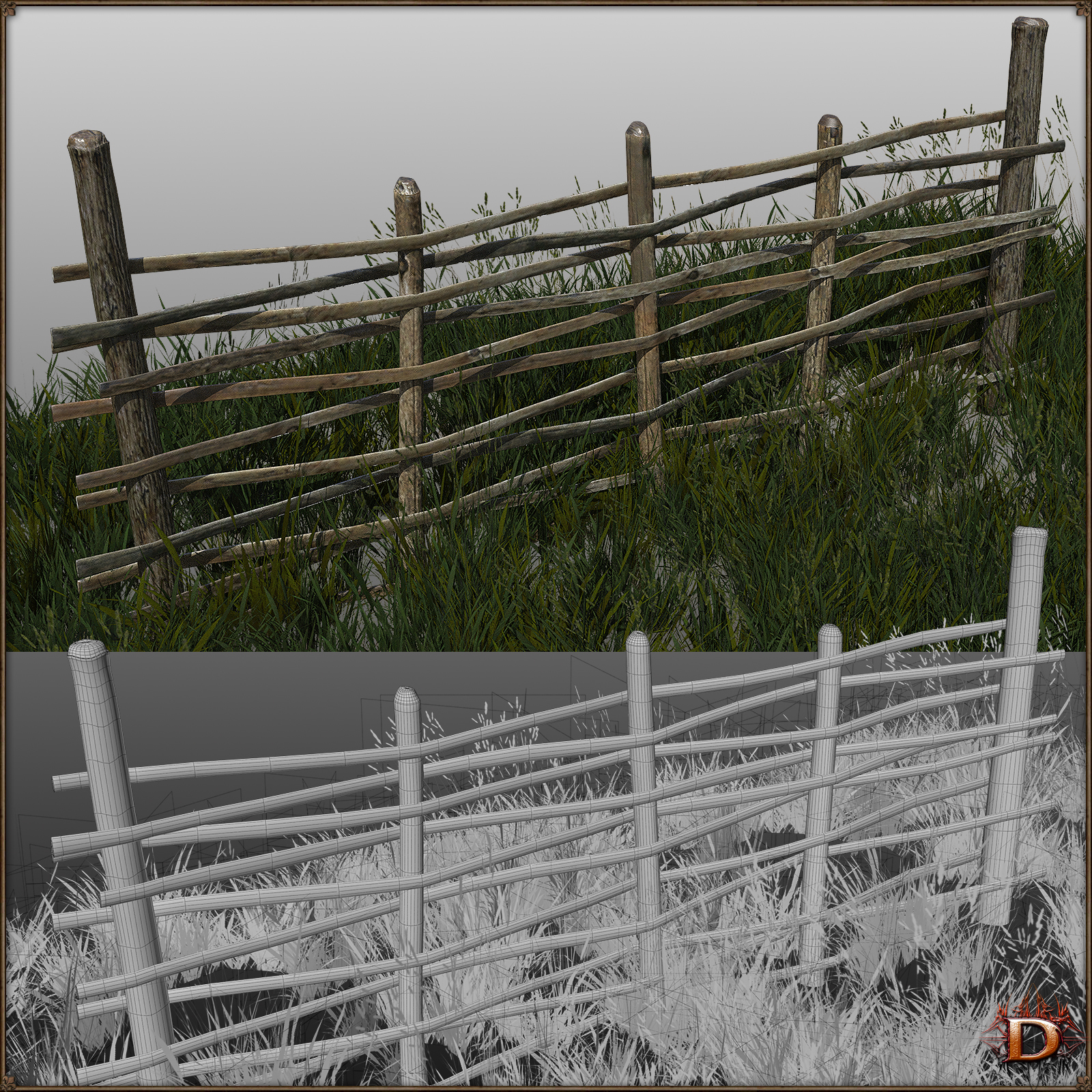 Medieval Small Village Objects Set by N/A