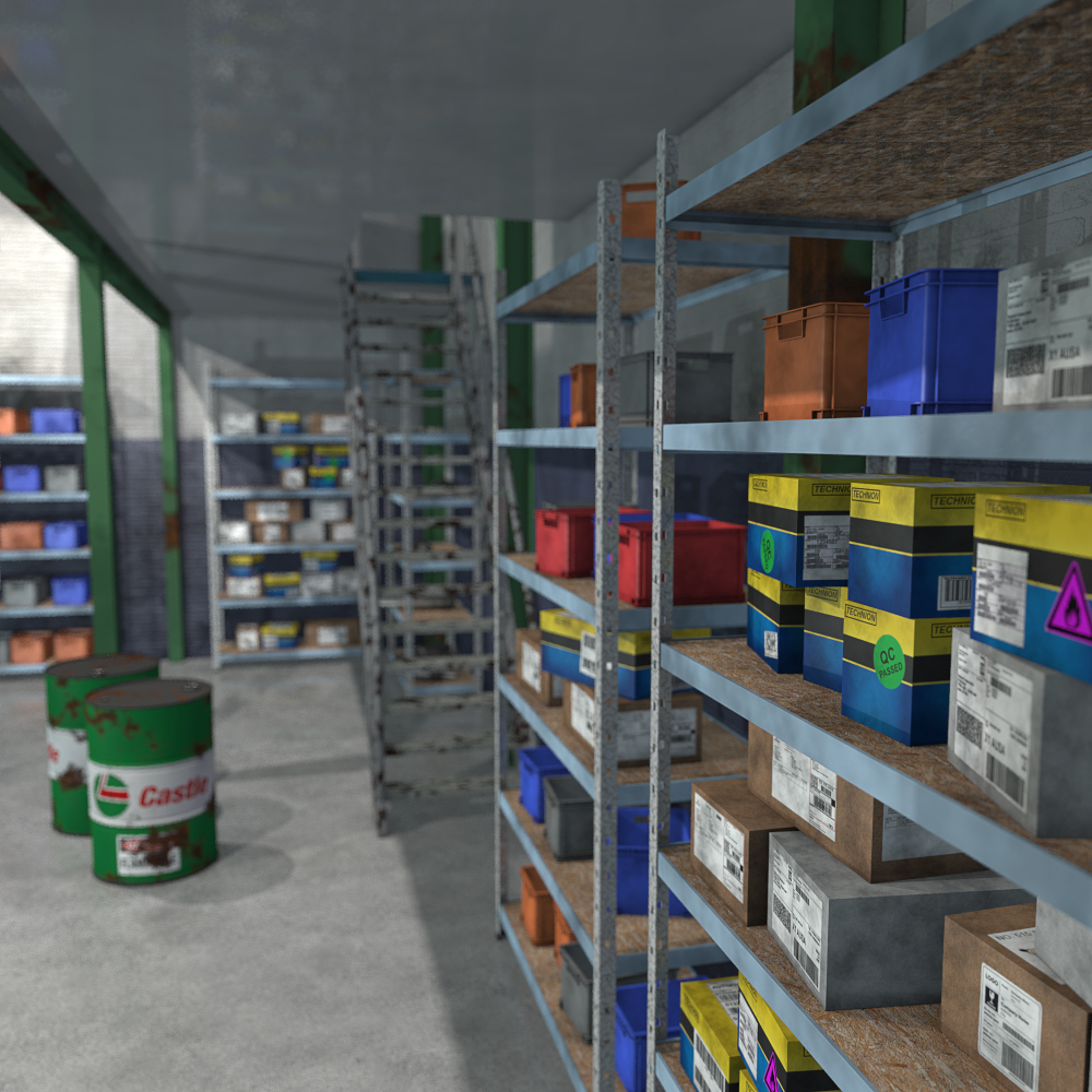 Car repair workshop for Poser by N/A
