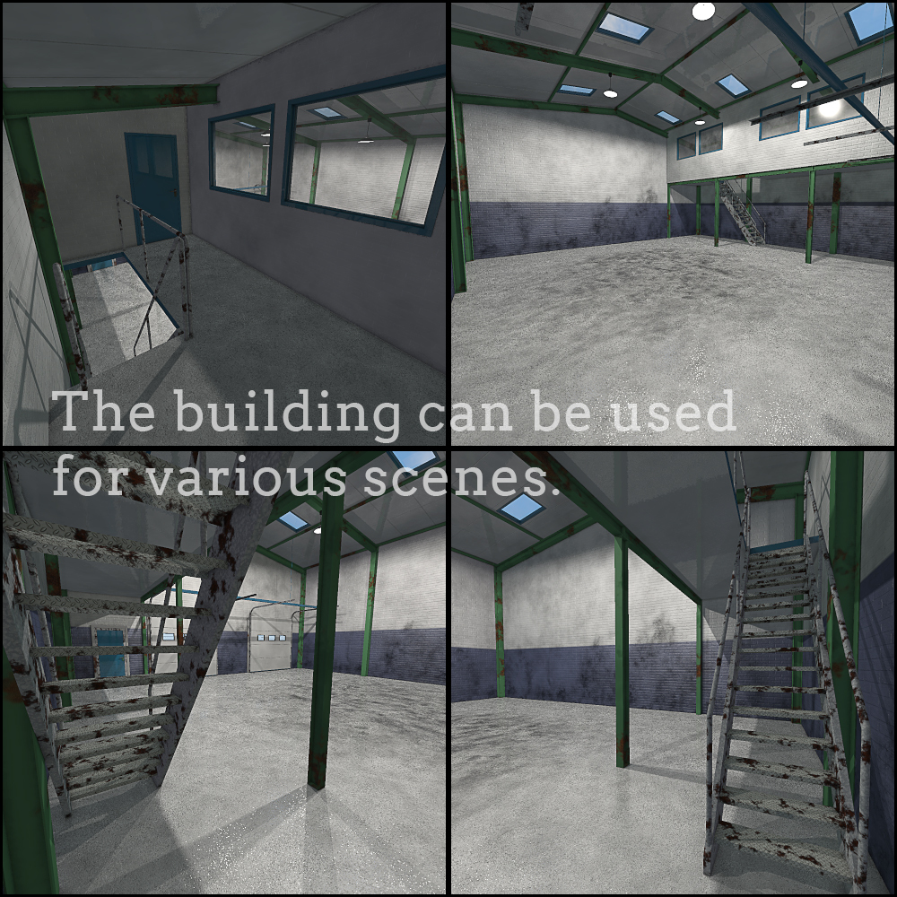 Car repair workshop for Poser by N/A