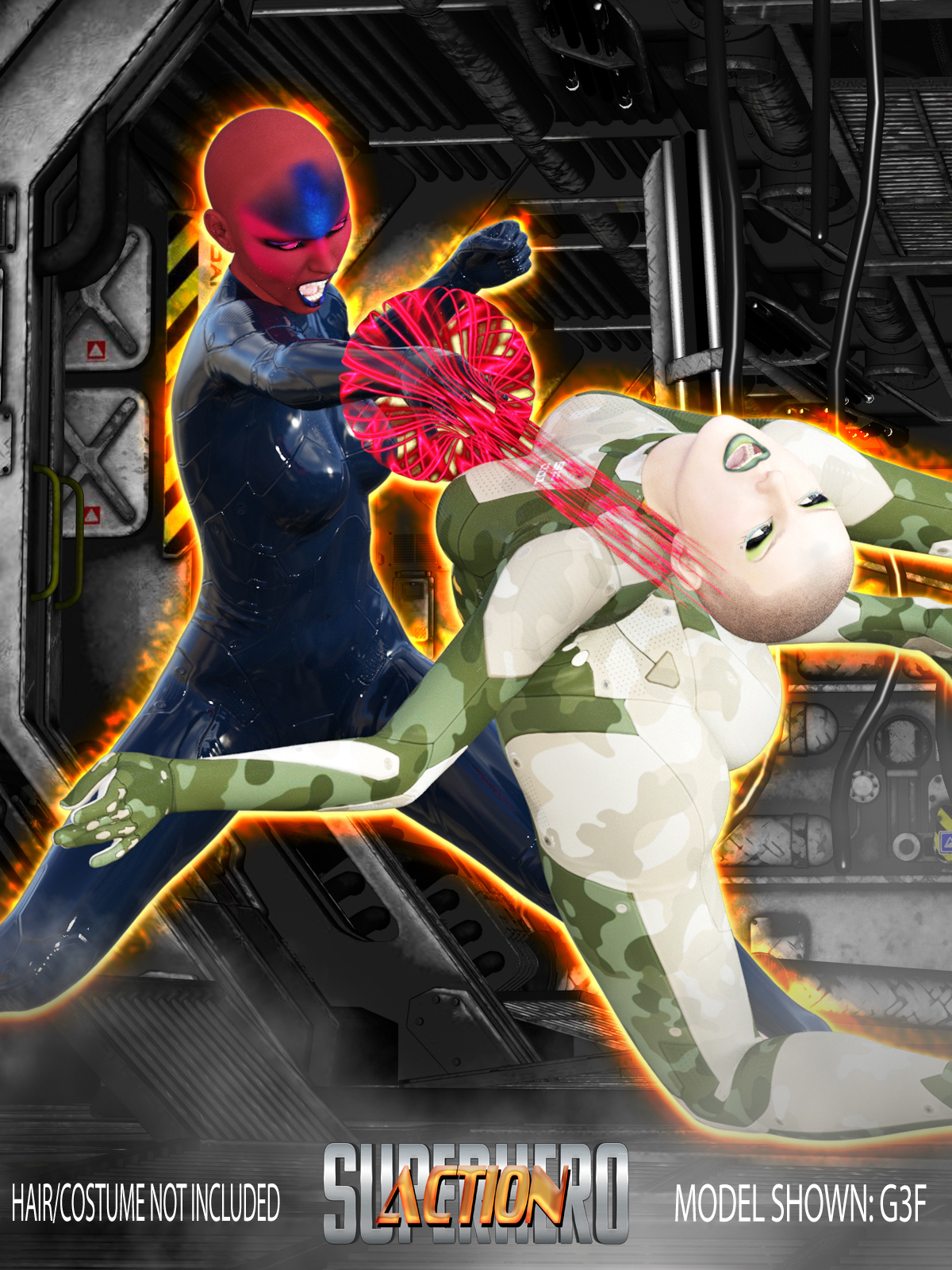 SuperHero Action for G3F Volume 6 by N/A