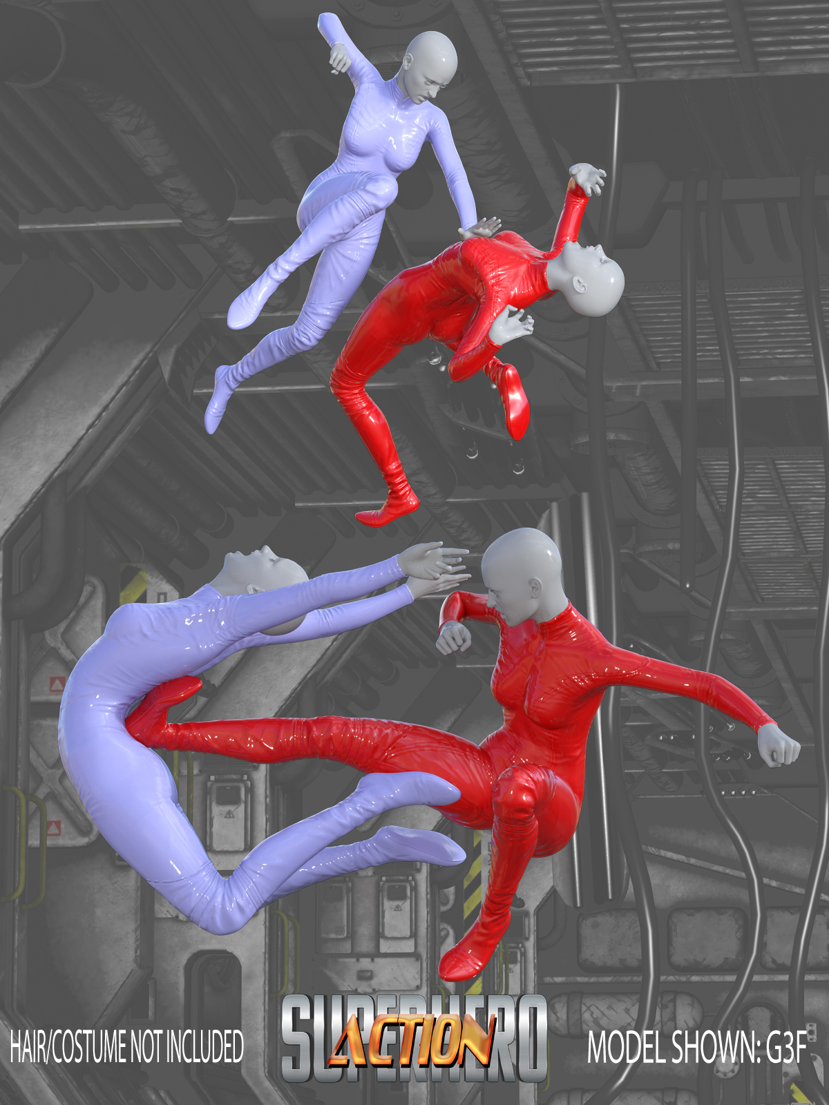SuperHero Action for G3F Volume 6 by N/A