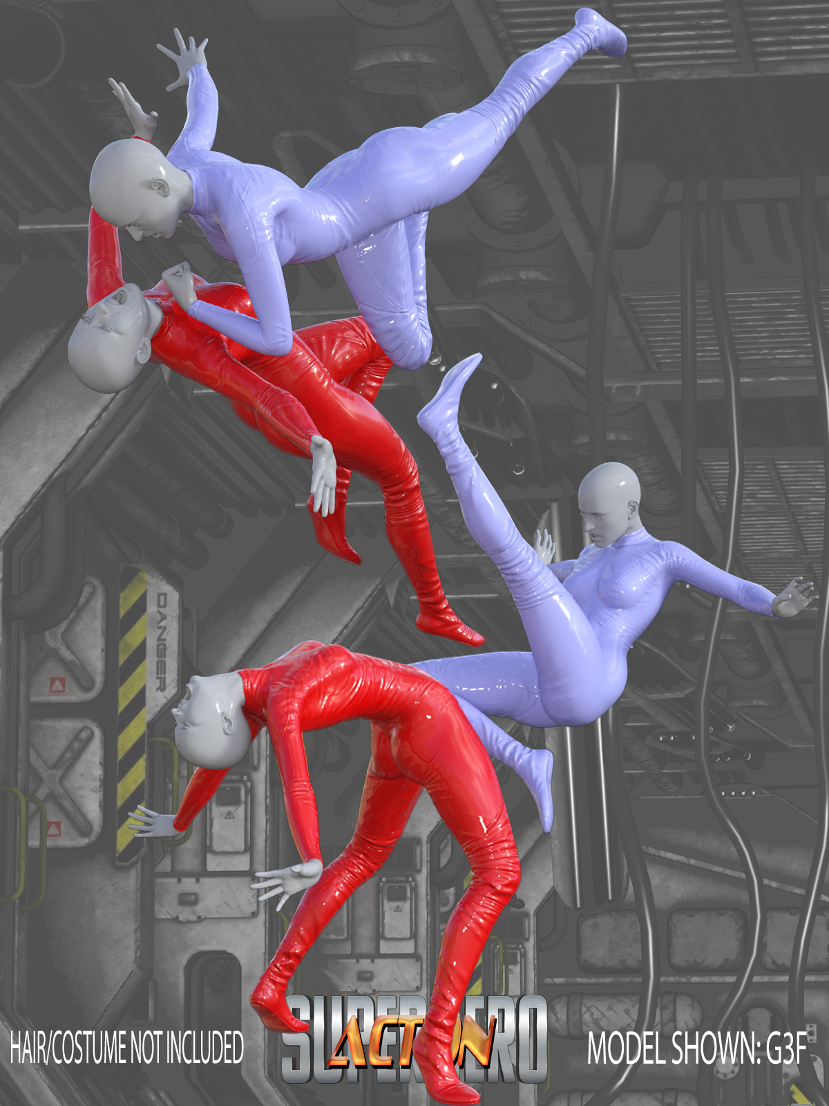 SuperHero Action for G3F Volume 6 by N/A
