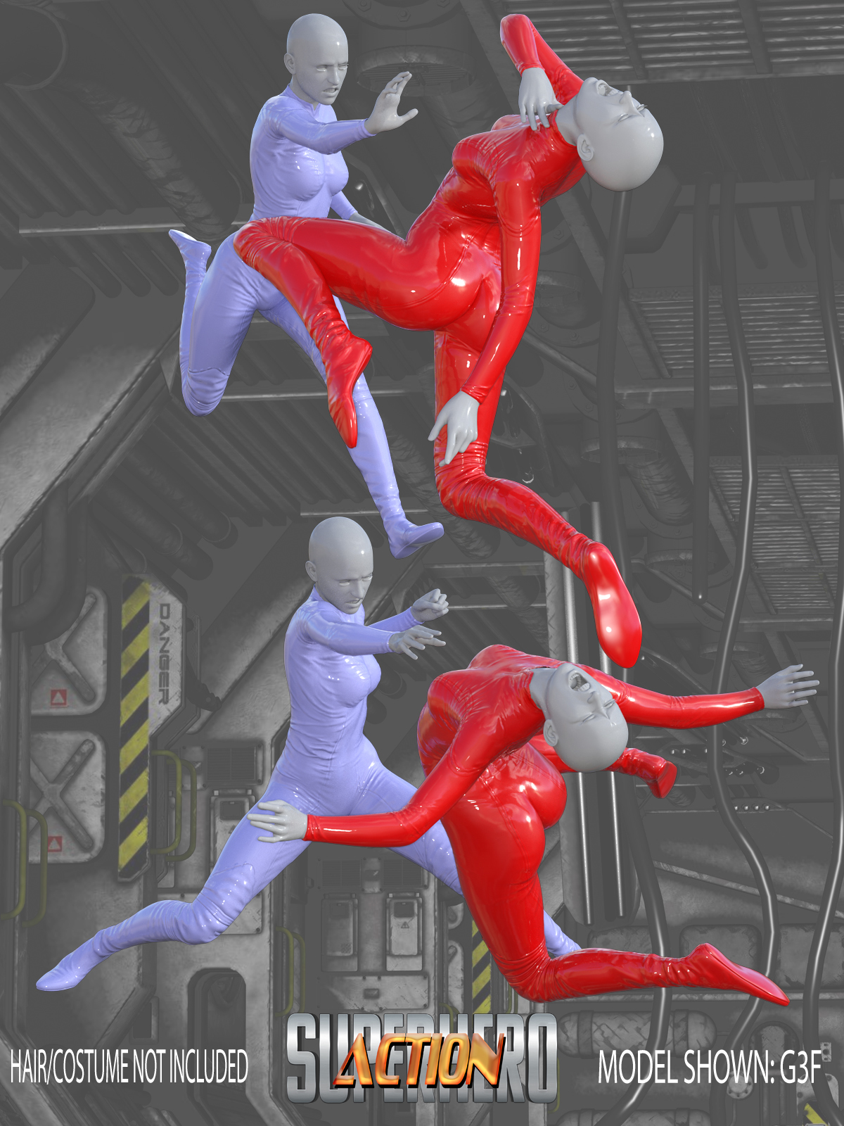 SuperHero Action for G3F Volume 6 by N/A