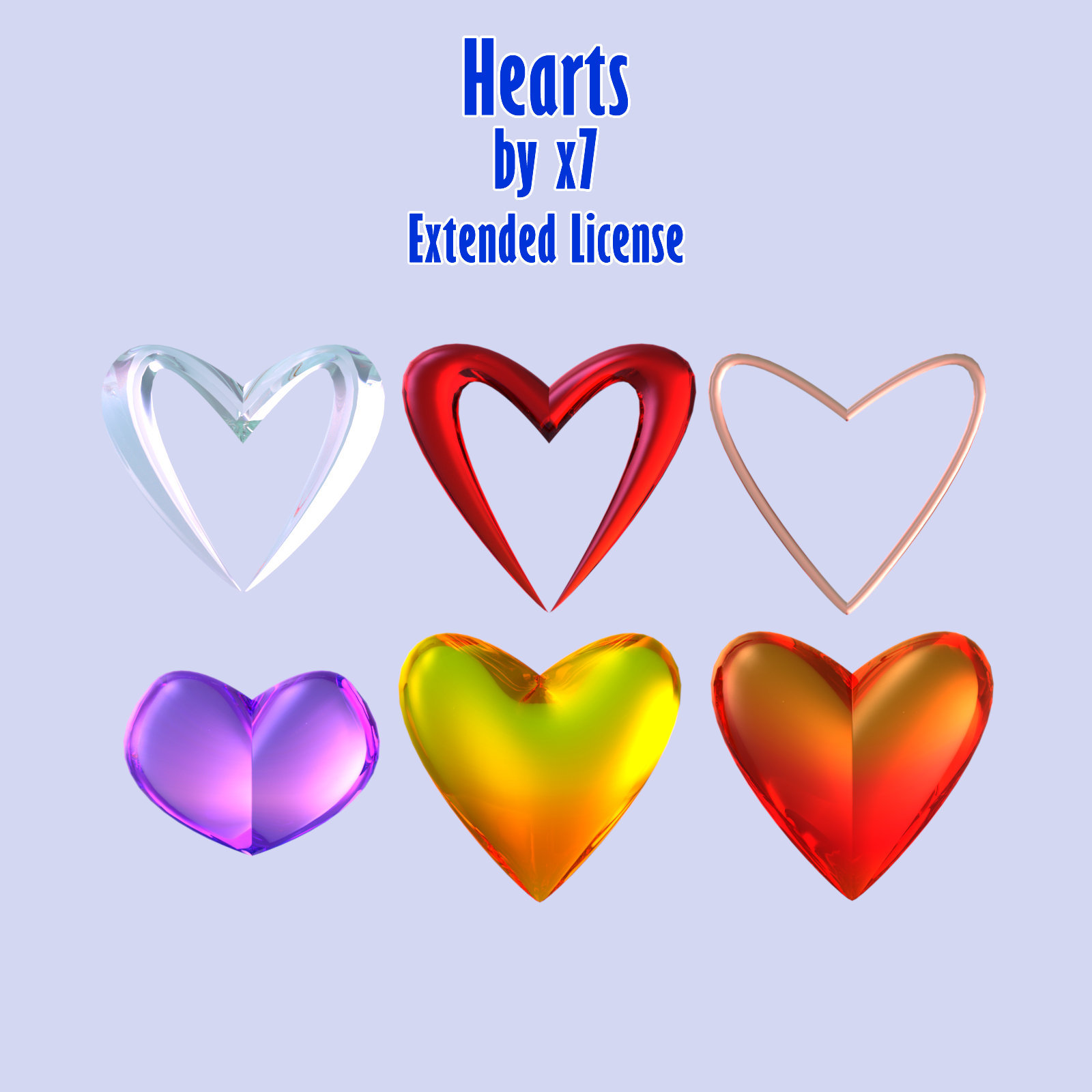 Hearts by x7 - Extended License by N/A