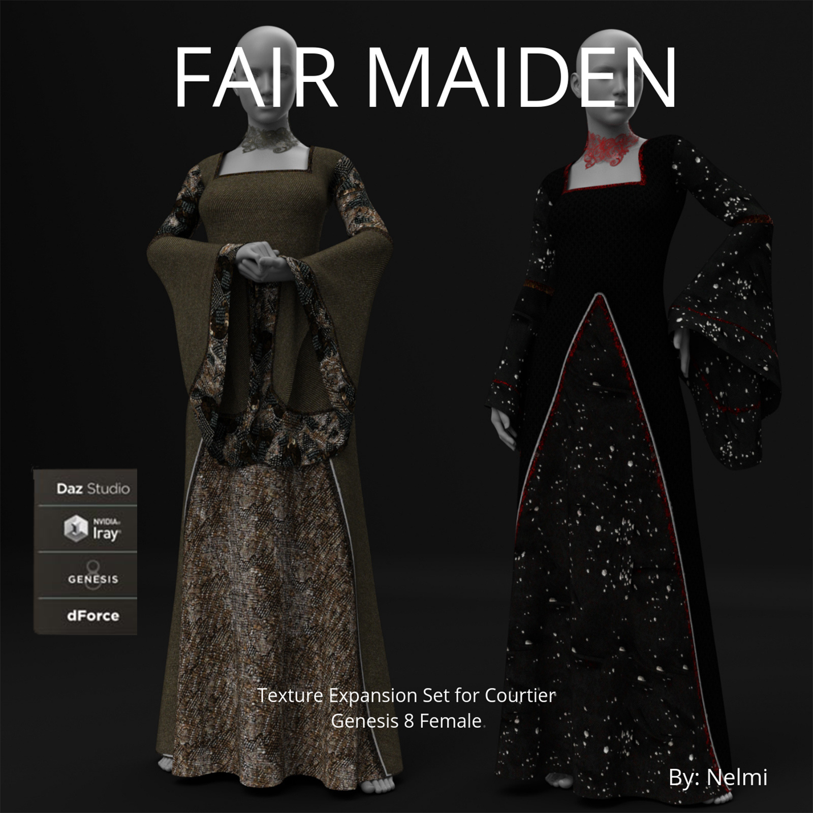 Fair Maiden for Courtier for Genesis 8 Female(s) by N/A