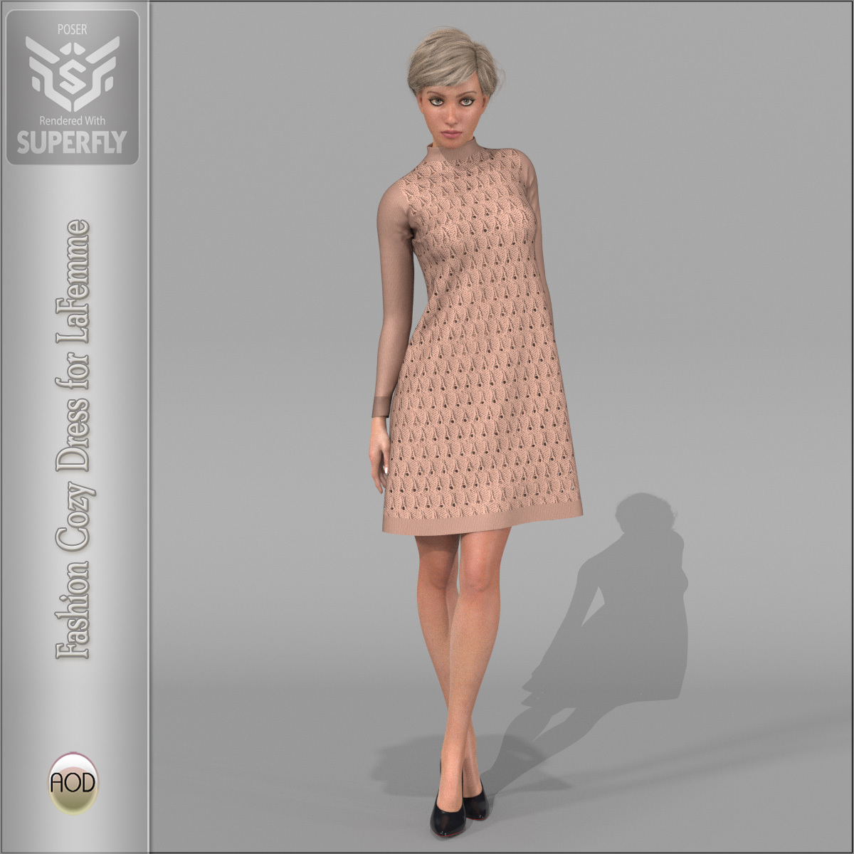 Fashion Cozy Dress La Femme by N/A