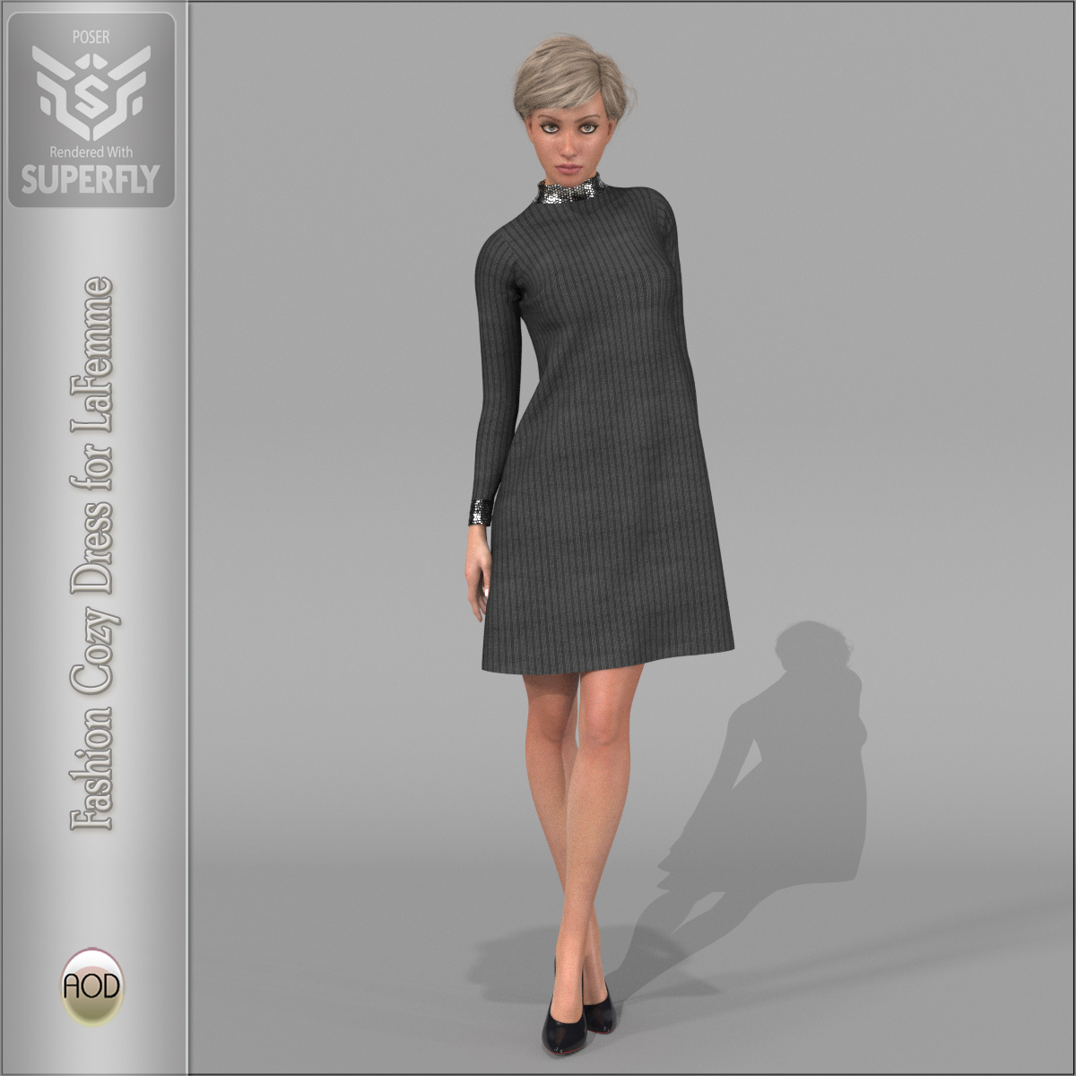 Fashion Cozy Dress La Femme by N/A