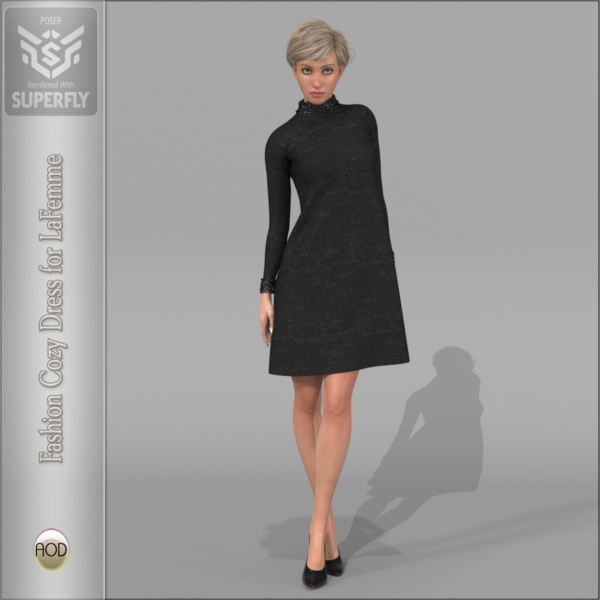Fashion Cozy Dress La Femme by N/A