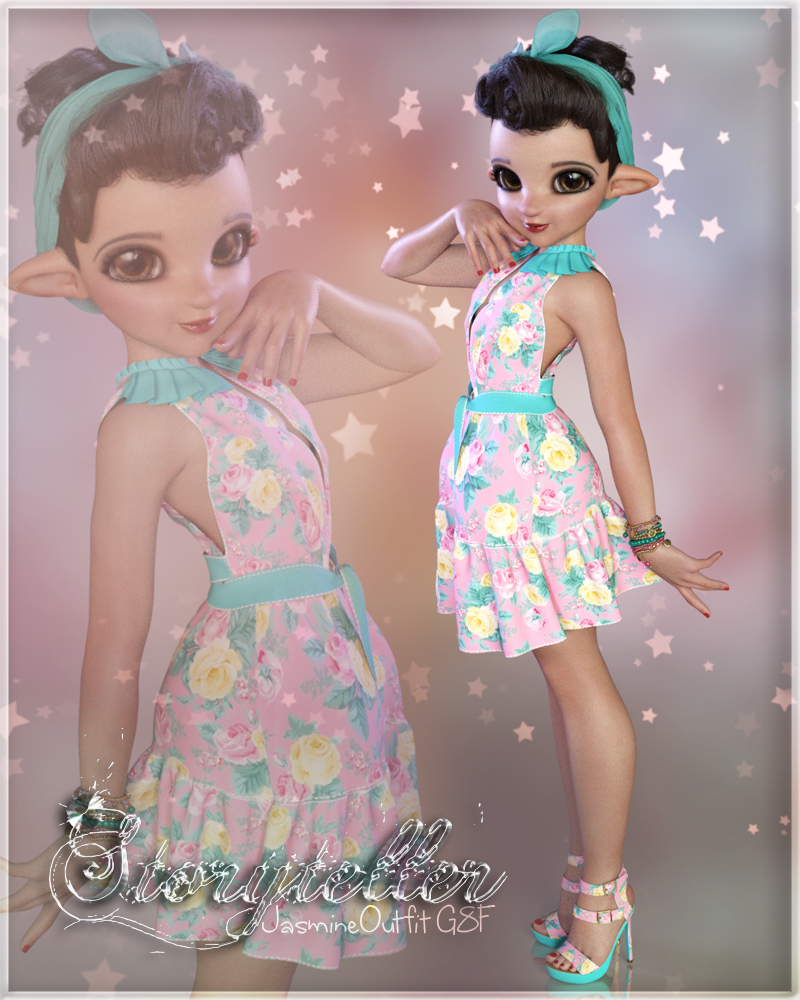 Storyteller for Jasmine Outfit G8F by N/A