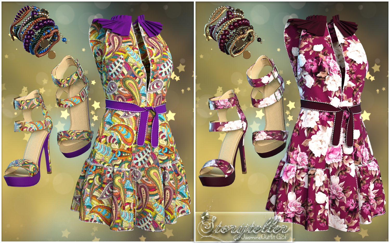 Storyteller for Jasmine Outfit G8F by N/A