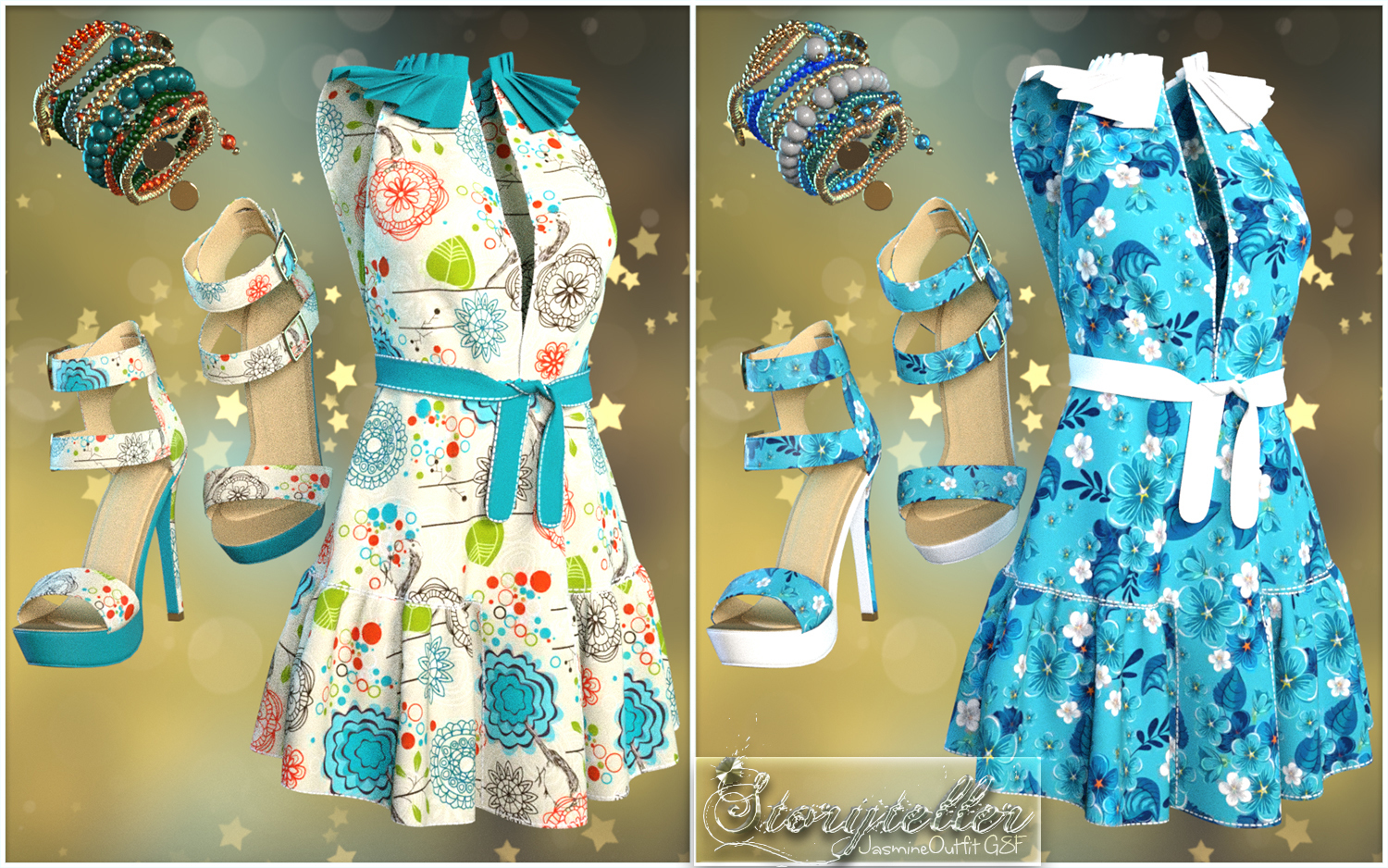 Storyteller for Jasmine Outfit G8F by N/A