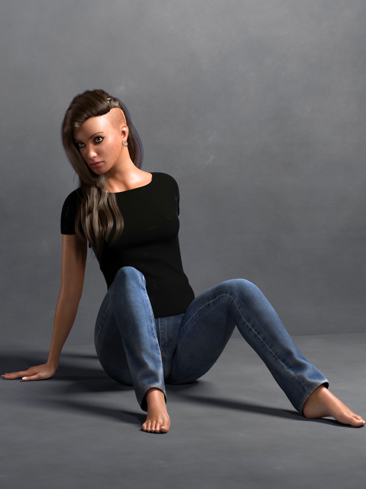 La Femme TShirt and Jeans by N/A