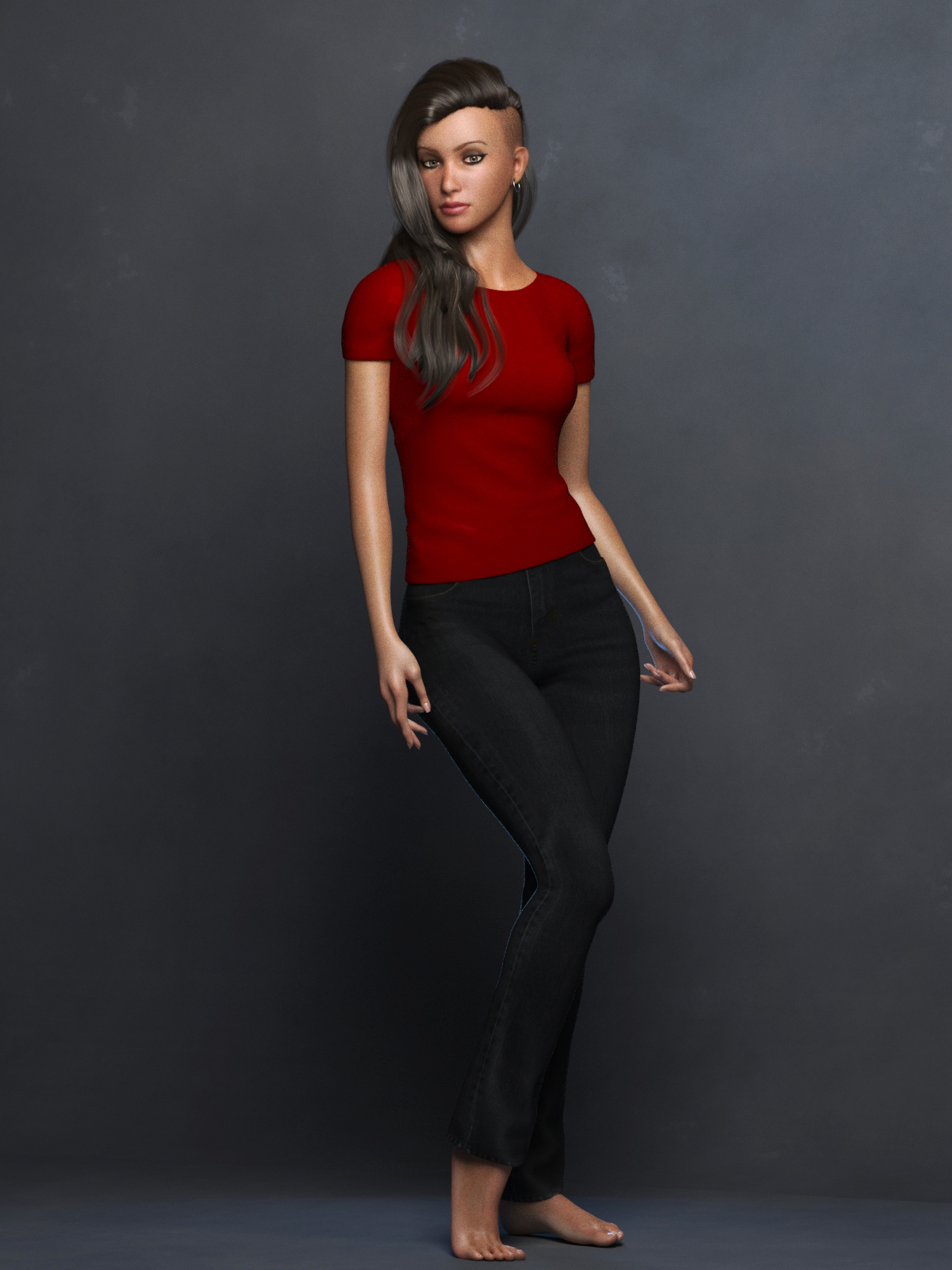 La Femme TShirt and Jeans by N/A