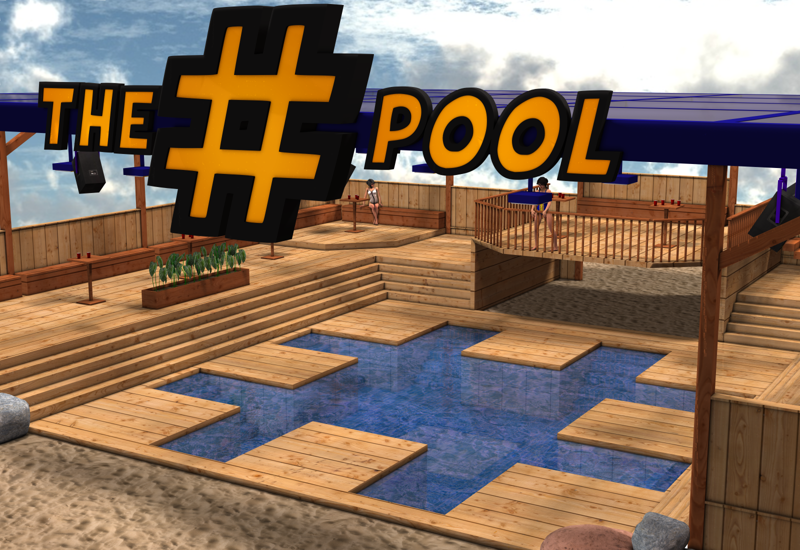 The Hashtag Pool  for Poser 7+ by N/A
