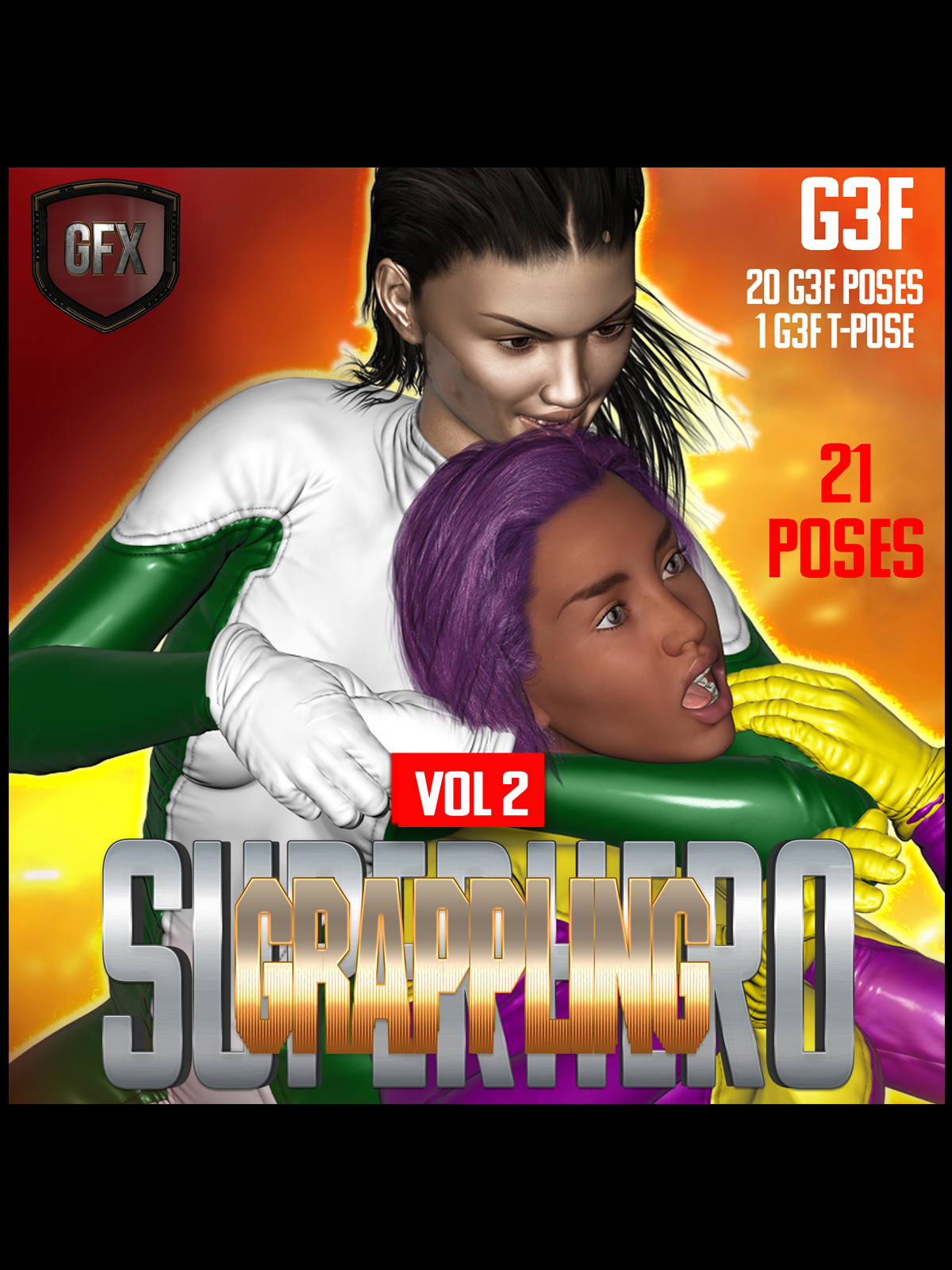 SuperHero Grappling Bundle for G3F by N/A
