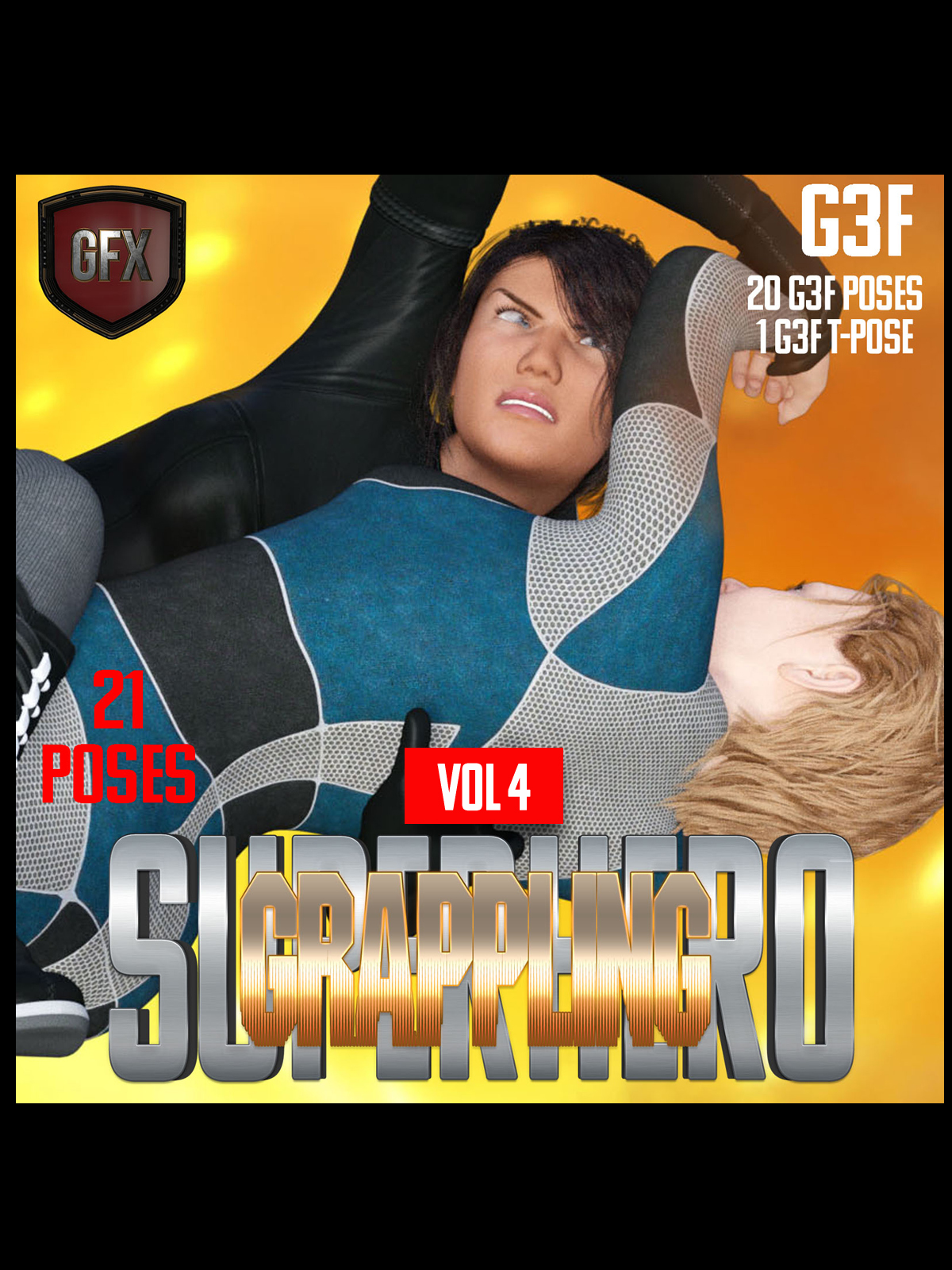 SuperHero Grappling Bundle for G3F by N/A