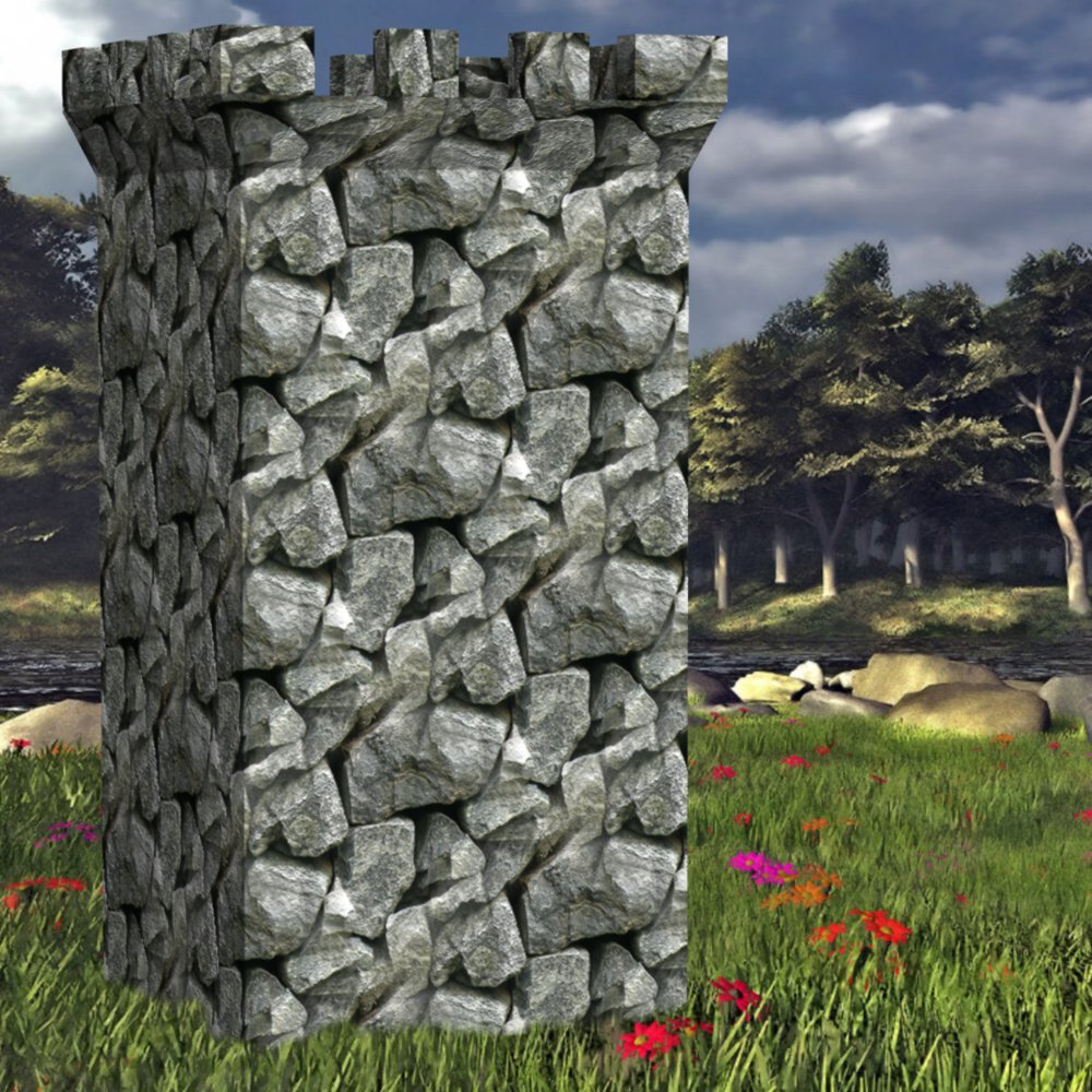 Bricks And Stone Seamless Textures for Poser and DAZ Studio by N/A