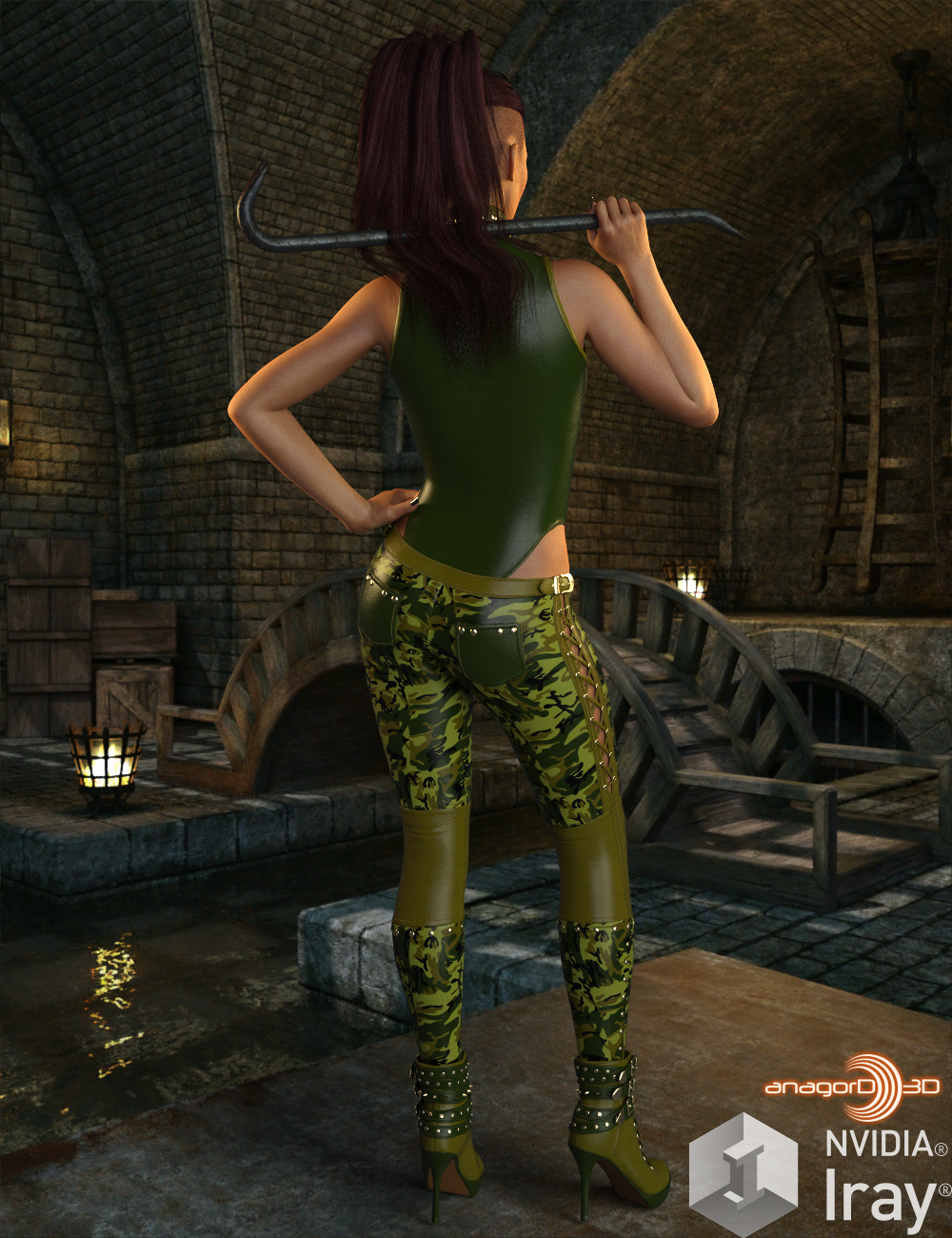 BLACKHAT - CruX Attitude for the Genesis 3 and Genesis 8 Females by N/A