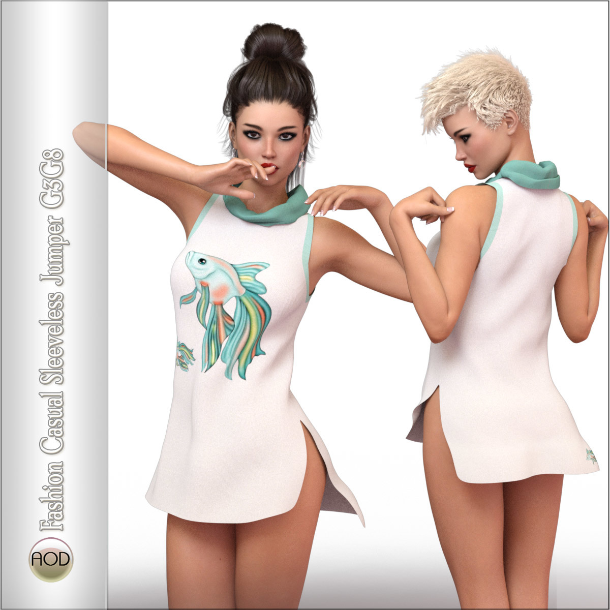 Fashion: Casual Sleeveless Jumper G3G8 by N/A