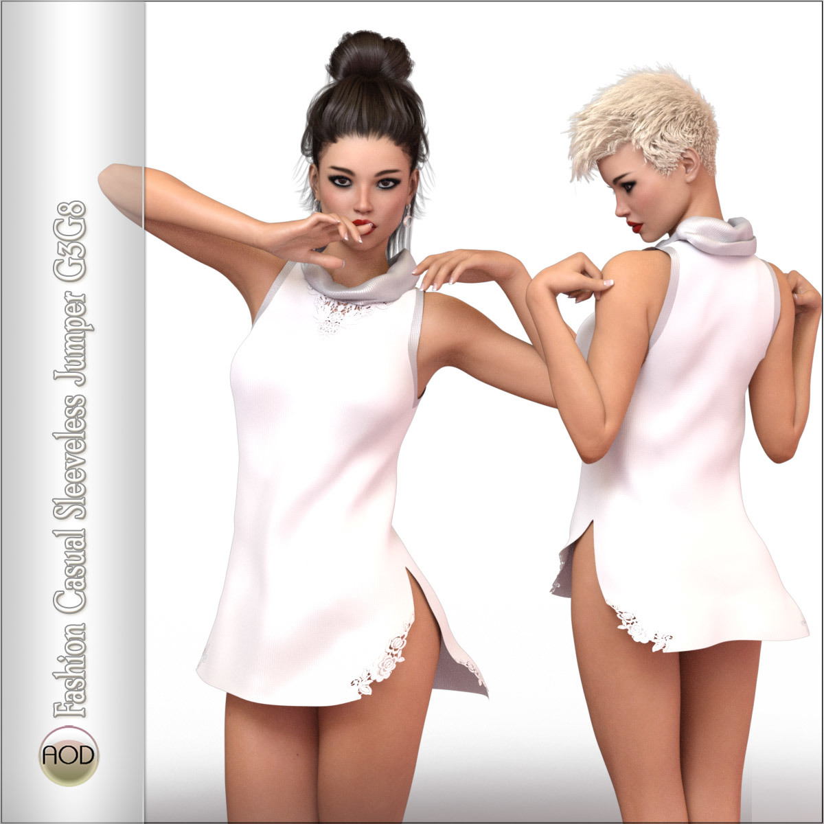 Fashion: Casual Sleeveless Jumper G3G8 by N/A