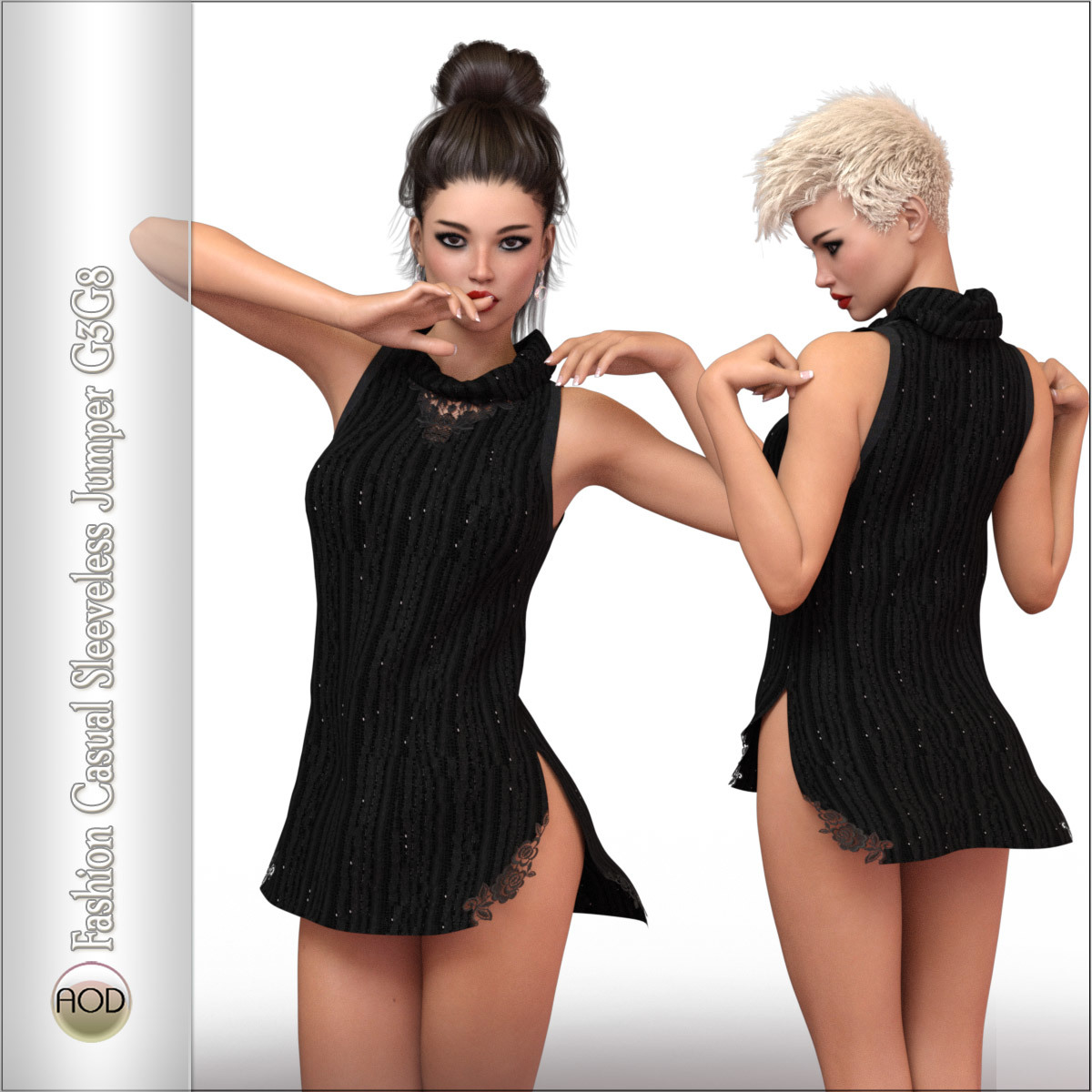 Fashion: Casual Sleeveless Jumper G3G8 by N/A