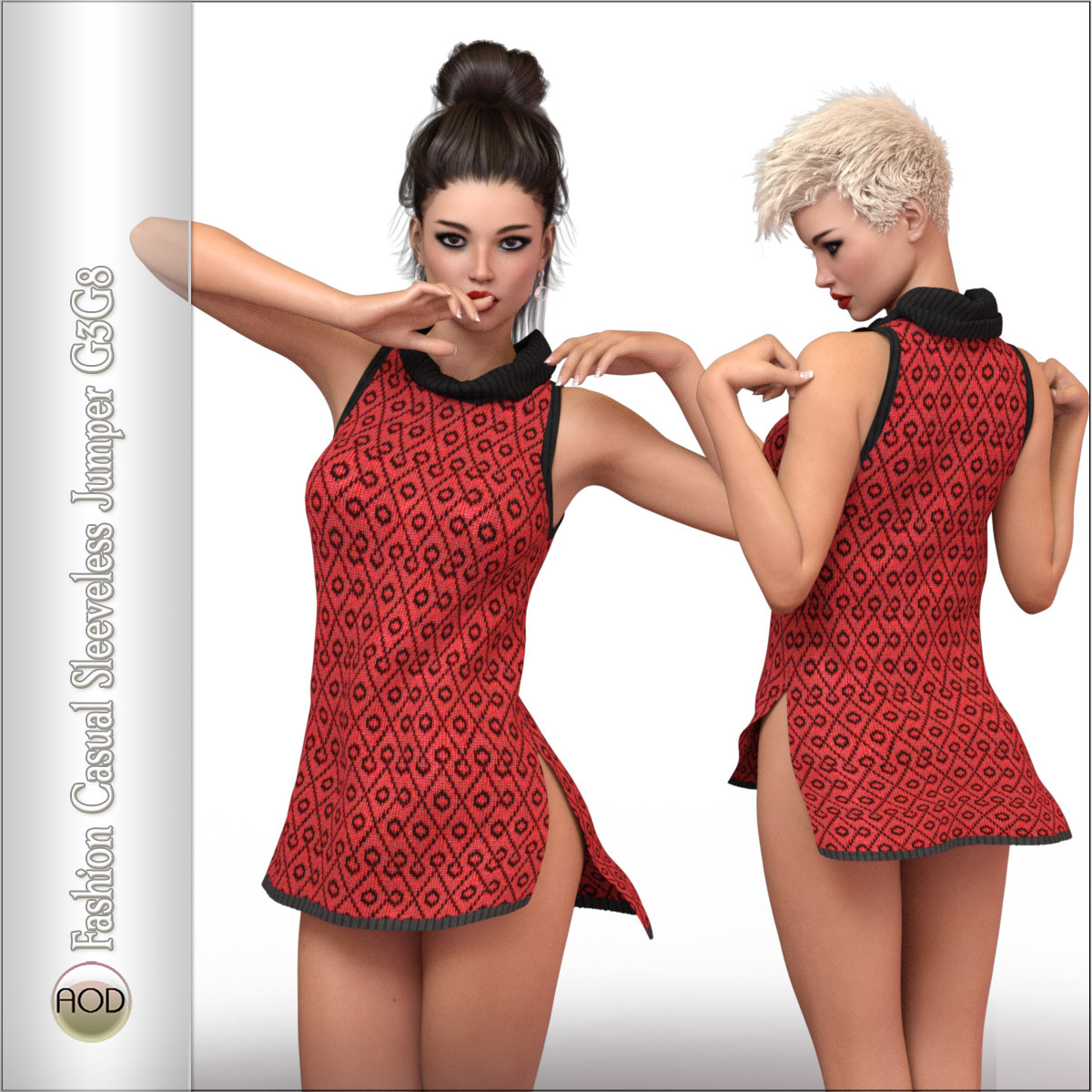 Fashion: Casual Sleeveless Jumper G3G8 by N/A
