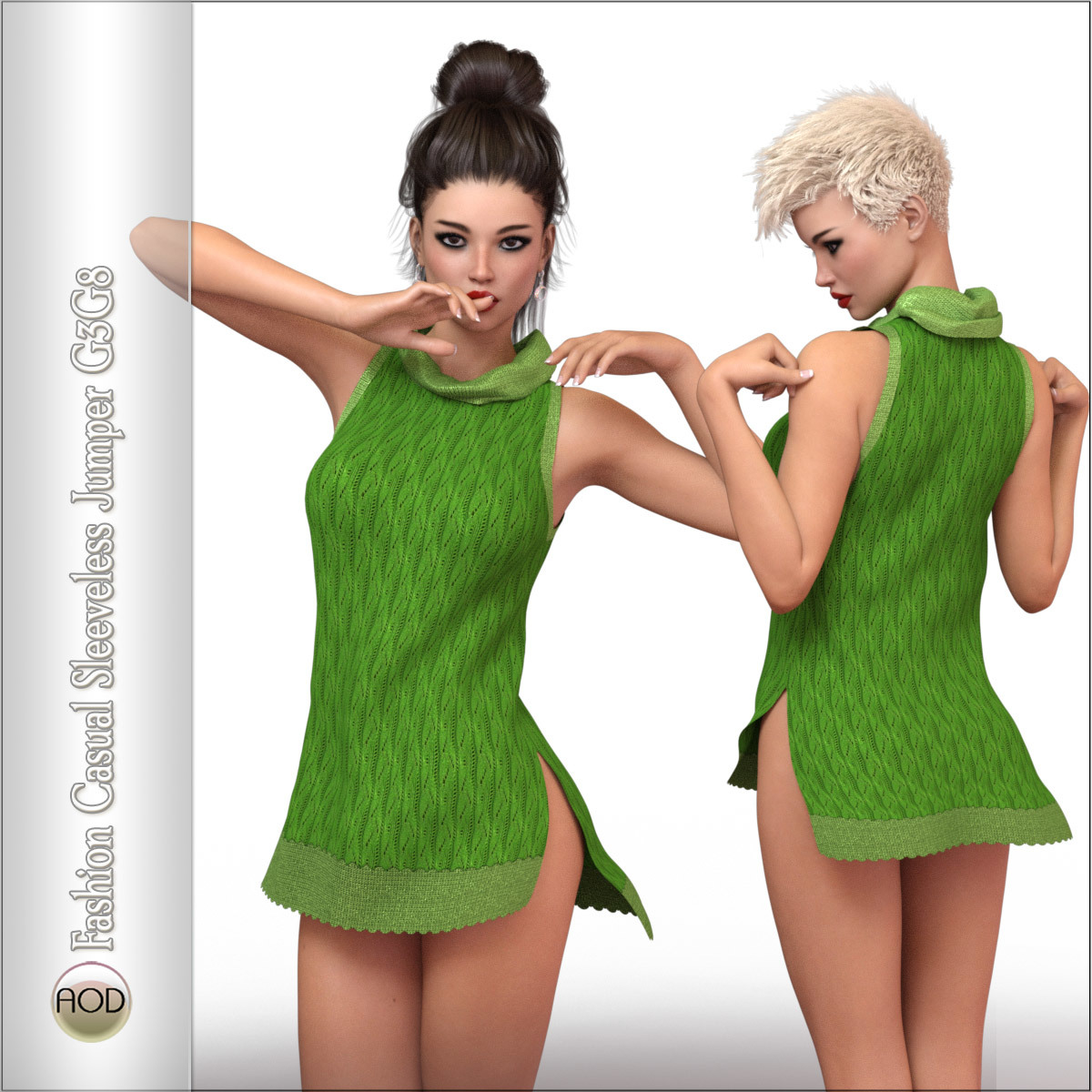 Fashion: Casual Sleeveless Jumper G3G8 by N/A