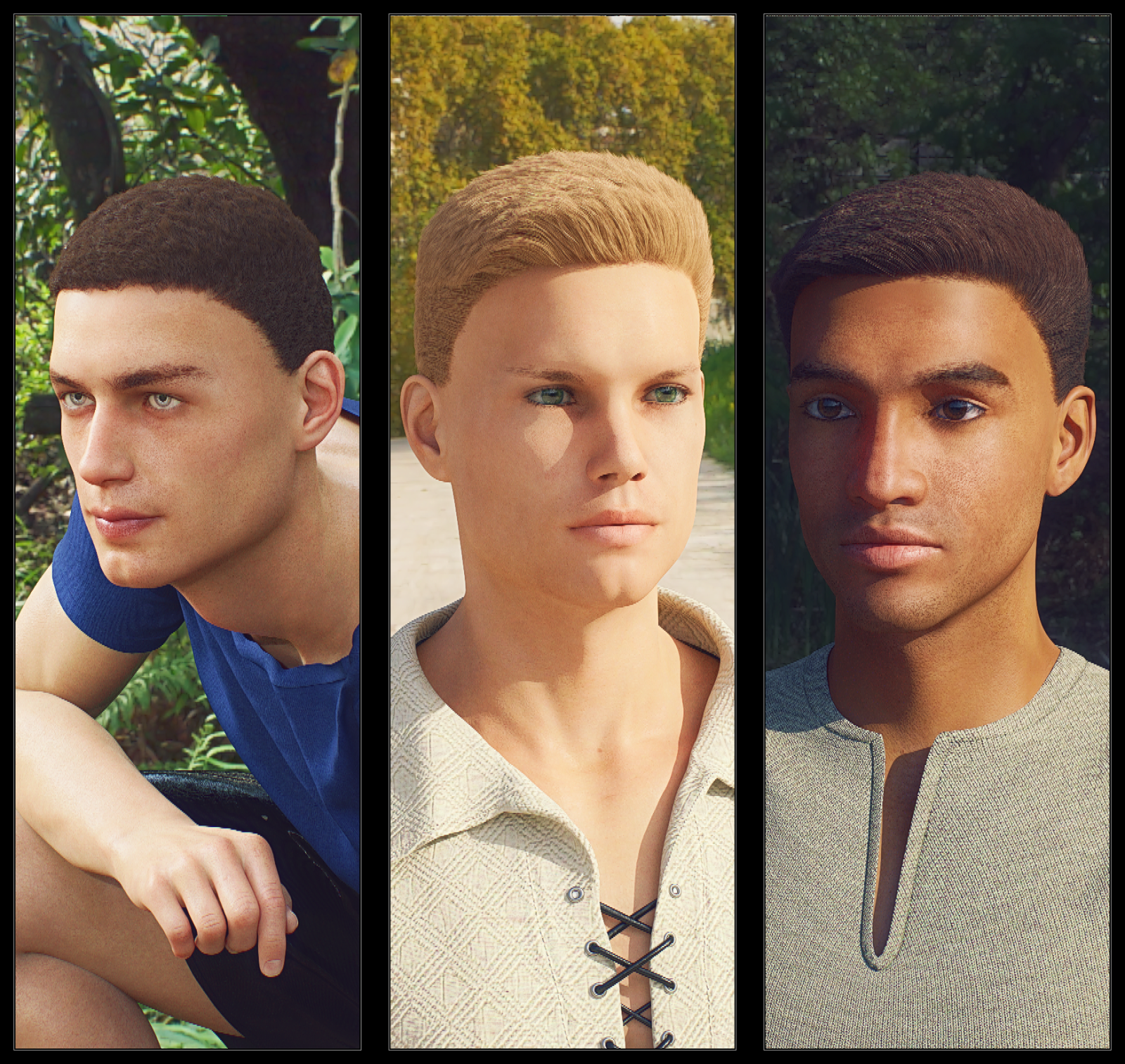 Neat Haircut Hair For Genesis 8 Male by N/A