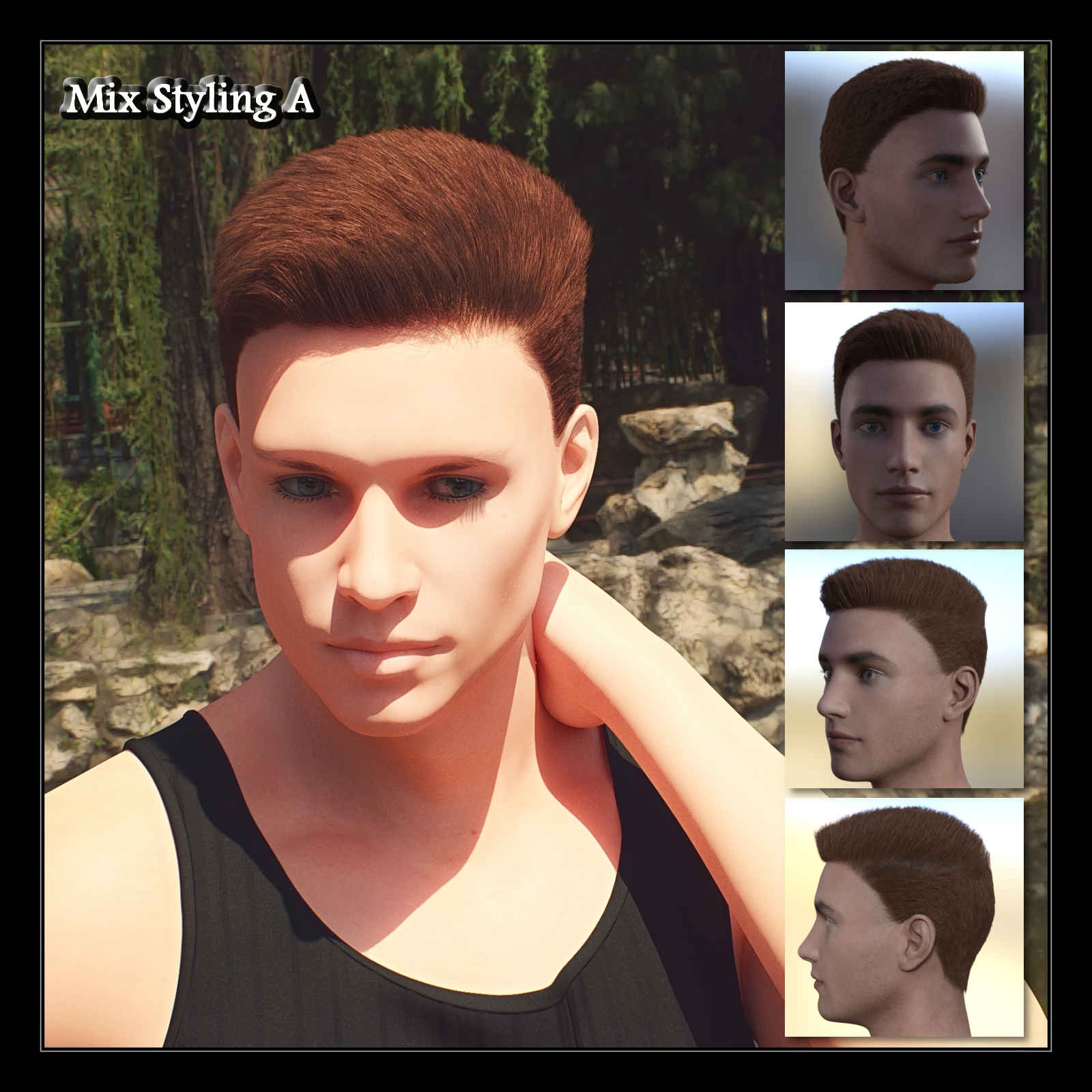 Neat Haircut Hair For Genesis 8 Male by N/A