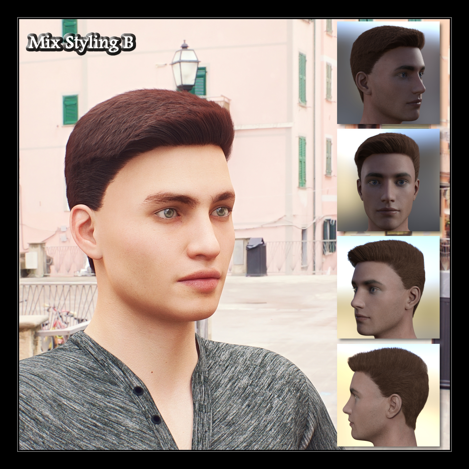 Neat Haircut Hair For Genesis 8 Male by N/A